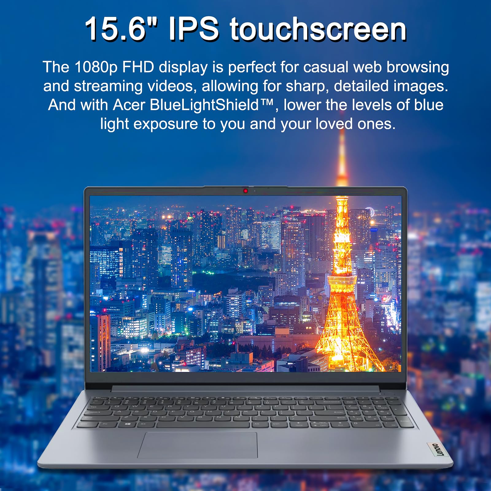 Lenovo Ideapad 1I 15.6'' Touch Laptop, Intel Core I3 1215U, 15.6'' Fhd Touchscreen Display, 8Gb Ram, 256Gb Ssd, Intel Uhd Graphi